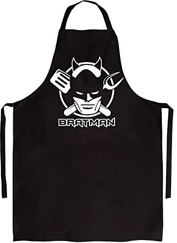 Shirtoo Grillschürze Bratman - Geschenke für den Mann/Männer Grillschürze für Herren Lustig Geschenke für Papa Opa Geburtstag Vatertagsgeschenk Kochschürze Herren