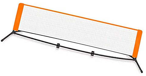 Tragbares Tennisnetz mit robuster Tragetasche, schnelle Montage/Demontage von Tennisnetzen, einfacher Aufbau, Roll-A-Netz, für Outdoor- oder Indoor-Tennis oder Badminton, 6 m