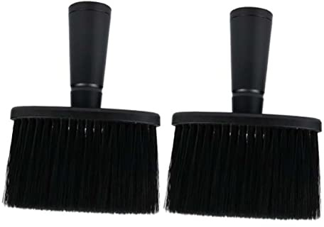 MAGICLULU 2stücke Nackenbürste für Haartrimmung Enthaarungsbürste mit Weicher Nylonwolle Friseurbürsten-werkzeug für Ohren und Nackenreinigung