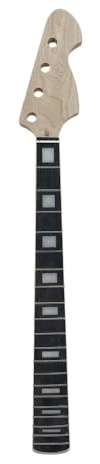 YoungMonic Unvollendeter E-Gitarrenhals, 20 Bünde, 76,2 cm, Ahorn-Palisander-Griffbrett für E-Gitarre, Hals-Ersatz (20 Bund 76,2 cm)