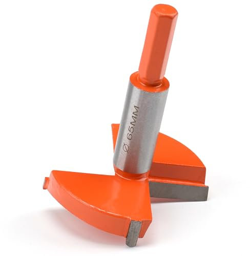 Forstner - Punta da trapano da 65 mm con guida, per legno e legno duro