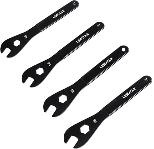 Hanlintk Juego de llaves cónicas para bicicleta, 13, 14, 15, 16 mm