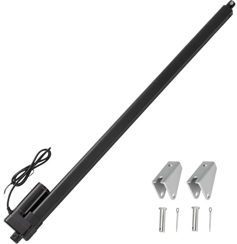  Jvnvlki linjärt ställdon 12 V, 2 000 N, 1 000 mm, lyftlängd IP65, vattentät, 8 mm/s linjär aktuator, linjär motor med monteringshandtag, för dörröppnare, soluppsamlare, elektrisk lyftsystem