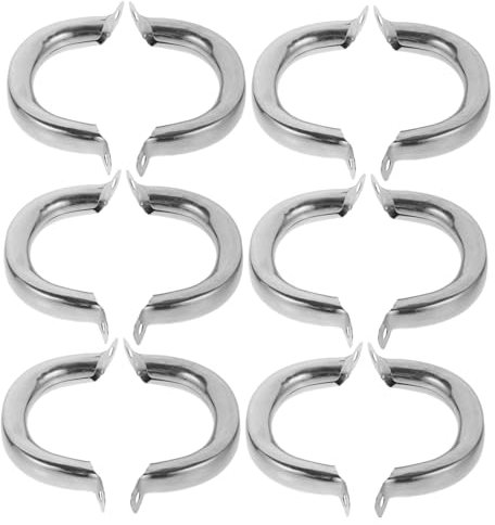 Cabilock 12 Asas Laterales de Acero Inoxidable Pack de 12 Piezas Repuesto Fácil de Instalar Diseño Ergonómico para Ollas y Sartenes para Cocina