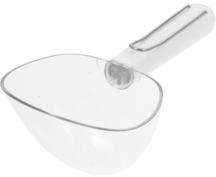 Gatuida Cuchara para Comida De Perros y Gatos con Clip De Acero Inoxidable Medidora Precisa para Porciones De Alimento Utensilio Portátil para Viajes y Picnic