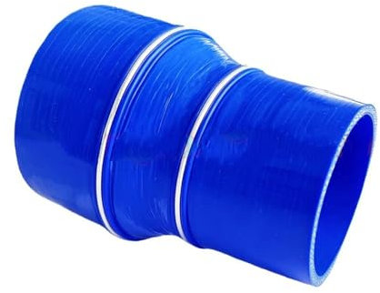 manguera de intercooler Manguera de silicona universal para intercooler de coche, turbo, tubo de admisión, acoplador, reductor recto, conector grande y pequeño. Manguito Turbo(Blue,ID32mm-38mm)
