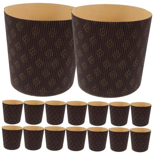 GLEAVI 25piezas Papel Horno Molde Hornear Muffins Panal Papel Liner Antigrasa Para Cupcakes Magdalenas y Panettone Para Repostería Fiestas y Uso Doméstico