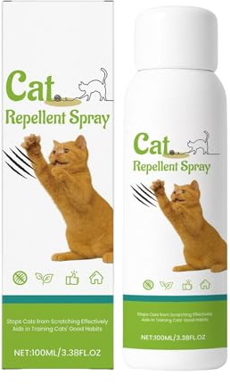 Generico Spray Anti per Gatti,100ml Anti Rosicchiamento,Spray Controllo Masticazione Cane per Esterni - per Cuccioli Gattini Tappeto Divano Pelle Piante Minzione Urina Marcatura Addestramento