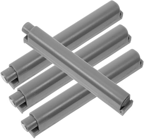 GLEAVI 4 Stück Türdämpfer mit Soft Close Funktion für Schranktüren Kunststoff Türpuffer Stoßfest Adapter für Kleiderschrank Leiser Möbeldämpfer für Holz und Metalltüren