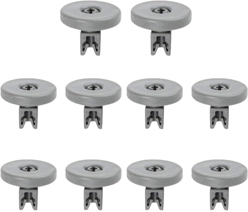 10pcs Universal Dishwasher Lower Basket Wheels,Compatible for Zanussi,Arthur Martin,Electrolux,Ikea,Tricity Bendix,Zanker,Axle,Kenwood,Amica,AEG,Blomberg,White Knight,De Dietrich 40mm