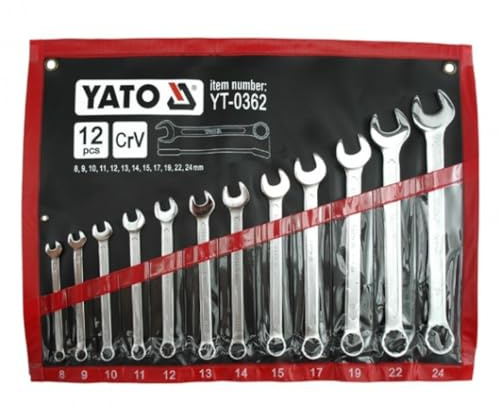 YATO YT-0362 - llaves combinadas 8-24mm 12pcs
