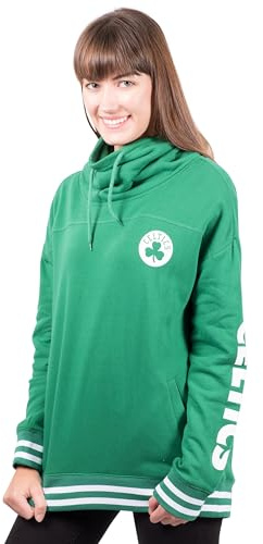 Ultra Game Women's Fleece Hoodie Pullover Sweatshirt Funnel Neck