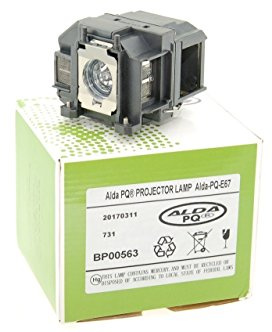 Alda PQ Premium, Beamer Lampe kompatibel mit EPSON EB-S11, EB-W12, EB-W16, EB-X02, EB-X11, EB-X12, EB-X14, EH-TW400, EH-TW480, EH-TW550, H435B, H475B Projektoren, Lampe mit Gehäuse