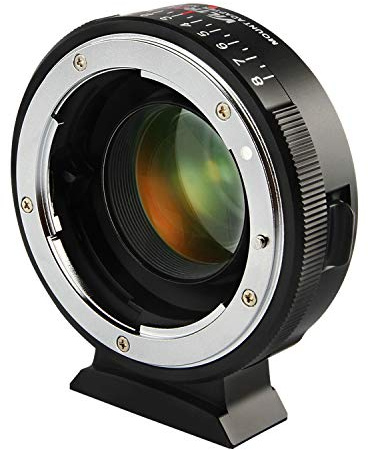 VILTROX NF-M43X Réducteur de vitesse 0,71x avec contrôle d'ouverture pour objectif Nikon G D vers appareil photo sans miroir M4/3 GH5 GH4 GF9 GX85 GX8 E-M5 E-M10 E-PL3 Pen-F BMPCC