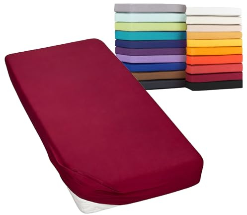 Moon-Classic Spannbettlaken Boxspringbett Wasserbett Spannbetttuch Matratzen 160g/²m 180x200-200x220 Brombeere