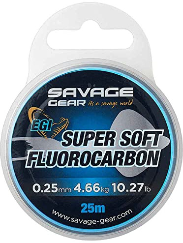 Savage Gear Super Soft Fluorocarbon EGI - 25m Schnur