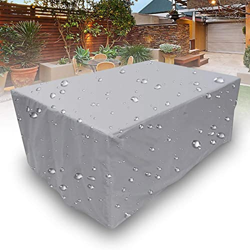 XIANGPEIFBH Gartenmöbel Abdeckung,Abdeckhaube Schutzhülle Abdeckplane für Gartenmöbel,600D Oxford-Gewebe,Outdoor-Tischabdeckung für Tische und Stühle, Sofas Rattanmöbel Abdeckhaube 240x200x74cm