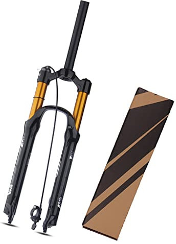 LHHL MTB Forcella Ammortizzata per Bici 26 27.5 29 Pollici 100mm Pressione dell'Aria da Viaggio Ammortizzatore Forcella Anteriore 1-1/8 Mountain Bike Forcella QR 9mm Blocco Remoto