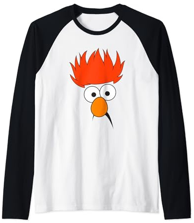 The Muppets Beaker Face Raglan Baseball Tee