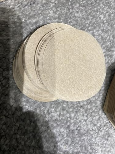 Papel de filtro de café original de alta calidad, 100 unidades en un paquete. (marrón, círculo grande)