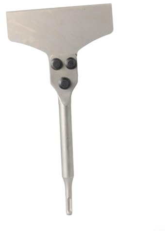 1 x für SDS Plus gebogener Bodenschaber, robuster Fliesenentfernungs-Bit, flacher Meißel, elektrischer Hammer, Skaliermeißel, Schaufel, Beton zum Entfernen von Fliesen, Blättern, Mörtel