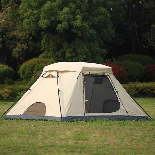 NRNQMTFZ Camping Zelt 3-4 Personen Regenfestes Pop Up Kuppel Campingzelt für Outdoor Strand Wandern Reisen,Wasserdicht & Winddicht und UV Schutz,einfacher Aufbau