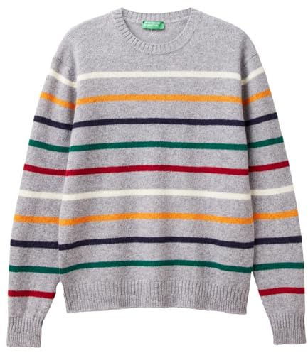 United Colors of Benetton Jersey G/C M/L, Gris, XL