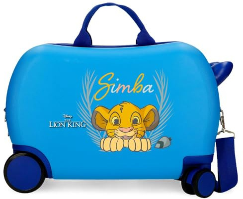 Disney Kinderkoffer, hartschalig, mit seitlichem Zahlenschloss, 4 Rollen, Handgepäck, hergestellt aus ABS, einem robusten und leichten Material.