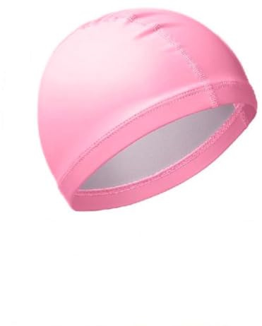 Cuffie per Piscina Unisex, Cuffia da Nuoto in Tessuto PU, Cuffia da Bagno Morbida, Super Elastica e Leggera, Cuffia da Nuoto per Adulti e Bambini (1, Rosa)