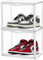 YHANEC 2 Packungen transparente Kunststoff-Handtaschen-Organizer für Schrank, Acryl-Vitrine für Handtasche und Geldbörse, Stapelbare Aufbewahrungsboxen, Ausstellung und Spielzeug-Organisation
