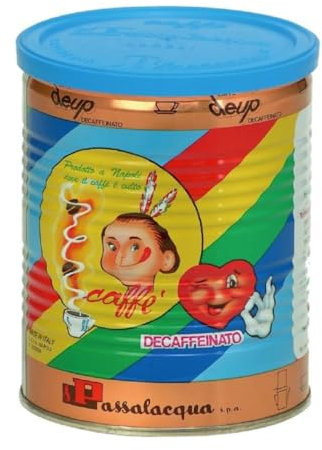 Caffè Passalacqua Deup Decaffeinato Per Moka Latta 2 x 250 g