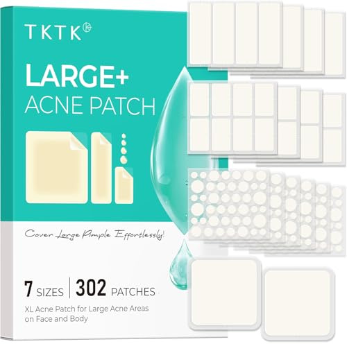 TKTK Large Button Face Patches 7 Size XL Large Hydrocolloid Bandages Body Chin Forehead Chest Back Rash Hydrocolloid Patches (Band