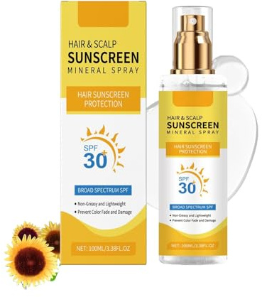 Haar- und Kopfhautschutzspray LSF 30, Sonnenschutz Für Die Kopfhaut, Nicht Fettend, Für Die Haare Und Beugt Troc, Erhält die Vitalität und Feuchtigkeit des Haares (1)