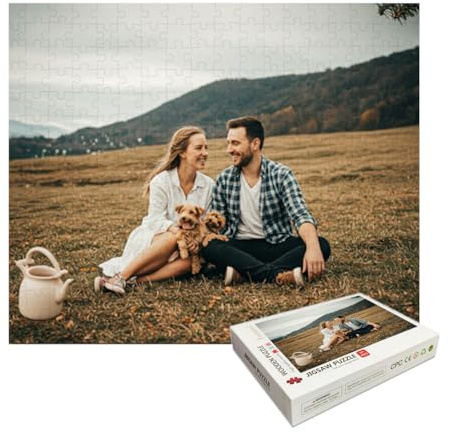Personalized Puzzle with Your Photo – 70/300/500/1000 Pieces – Custom Gift for Couples, Friends & Family – Perfect for Valentine's Day, Birthday, Anniversary (500 Pieces – 38 x 52 cm)
