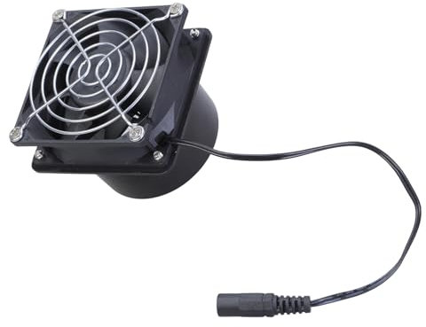 Exhaust Fan 3800RPM 80mm 12V Air Exhaust Extractor Fan Exhaust Blower for Soldering Office Hall Hydroponic Kitchen