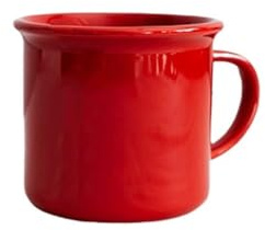 ENGENDER Tazzine Caffe Piccola Tazza Rossa Tazza da caffè in Ceramica Rossa Regalo retrò Tazza
