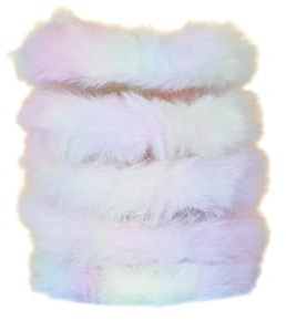 5 Stück Pfeifenputzer zum Basteln,Pfeifenreiniger 1 m x 20mm Plüsch Draht Weich Basteldraht,Bendable Twist Stick,Pipe Cleaner für Kreative DIY Handwerksprojekte,Schleife Dekorationen,Rosa Lila