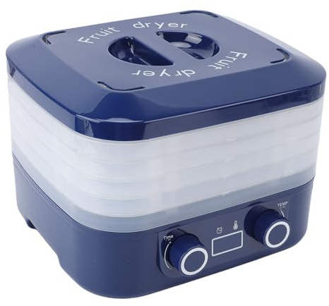 BAOFUYA Déshydrateur Alimentaire, Machine de Séchage électrique Multifonctionnelle avec Contrôle de Température et Minuterie pour Viande, Bœuf, Fruits, Légumes (Prise UE 220V)