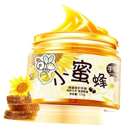 LOORGVEL Hand Wax Maske mit Milch und Honig Feuchtigkeitsspendend Peel-off Exfolierend zur Entfernung von Hornhaut und Trockener Haut Nährende Handpflege für Raue Rissige Hände