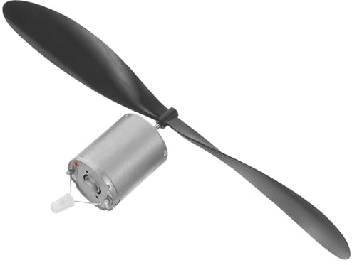 HONITANO Kit de Mini Generador de Turbina Eólica Microgenerador Hélice Negra y Componente Electrónico, Motor de Turbina Eólica Portátil para Experimentos Científicos y Aprendizaje Stem