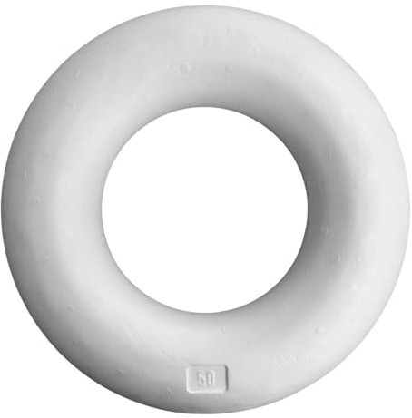 naninoa Styropor-Ring Ø 50cm Vollmaterial. 1 Stück. Halbring Styroporring Kranz Bastelmaterial Adventskranz