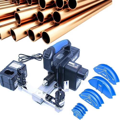 Piegatubi elettrico con batteria al litio, piegatura rapida a 90° per applicazioni HVAC e automotive