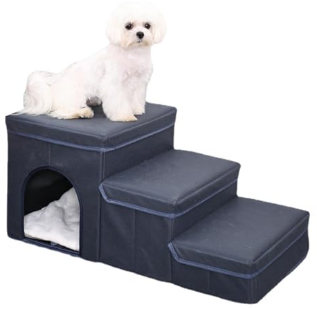 Rampa para Cama de Perros - Escalera Desmontable para Mascotas - Escaleras de Perros para Cama Alta - para Gatos, Cachorros, sofá, jardín, apartamento, balcón, terraza