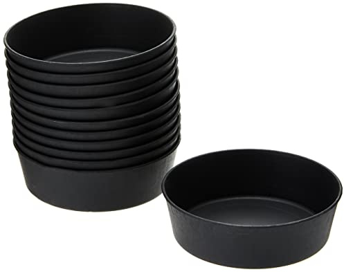 MatferBourgeat Exoglass Mini Pie Plain Moulds - 100mm 4 (Pack 12) | Ensures consistent browning and easy release for professional pastry chefs; durable enough for heavy catering use.