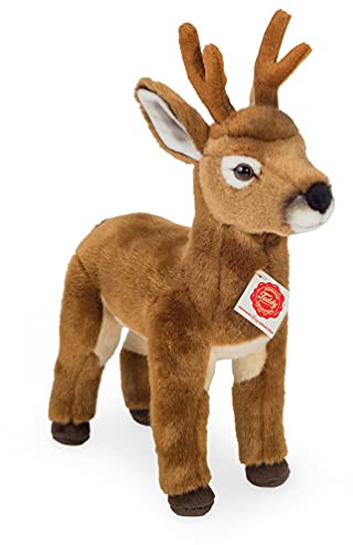 Teddy Hermann 90838 REH-Bock 30 cm, Kuscheltier | Naturgetreu gestaltet, liebevoll ausgearbeitete Details, ab 18 Monaten, waschbar, Füllung mit recyceltem Polyester