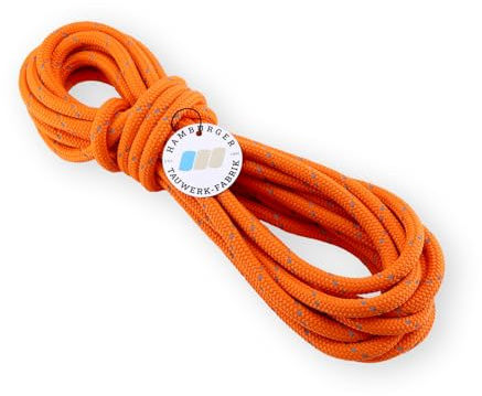 Outdoorseil ECO-Flash Orange – reflektierender Kennfaden – Ø 10 mm – 5 m – schwimmfähiges Polypropylen-Seil – wetterfest & robust für Camping, Boot, Garten & Outdoor
