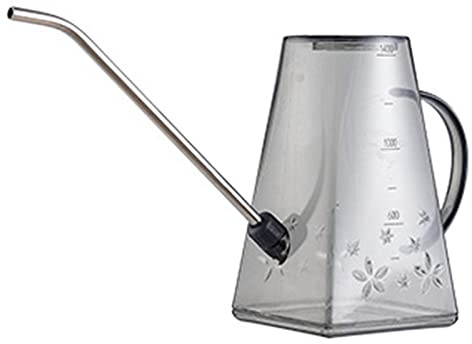 Thaoxl Arrosoir pour Plantes d'intérieur, avec tête d'arrosage Amovible, pour, Plante d'intérieur de Maison, Fleur d'extérieur, arrosoir en Plastique à Long Nez 1.4L/47oz (Color : Clear, Size : 1.4L)