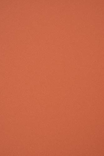 Netuno 10x Bastelpapier Ziegelfarbe DIN A4 210 x 297 mm 120g Materica Terra Rossa Umweltpapier bedruckbar Öko Druckpapier farbig Recycling-Papier zum Basteln TonpapierA4 hochwertig