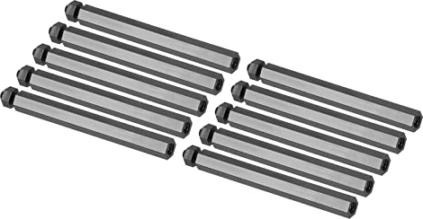 PATIKIL 25 Stück M3 Nylon Sechskant Abstandsschrauben Muttern, Leiterplatten Innengewinde Außengewinde Abstandshalter Kit Motherboards, Computergehäuse, Elektronik (50mm+6mm, Schwarz)