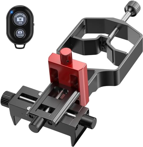 tridaptor - Universal Phone Scope Digiscoping Adapter|High-Precision XYZ Metal Telescope Mount 3-Axis Smartphone Holder for Spotting Scope Monocular Binos|Fits All Cell Phone Camera/Max 2.4 Eyepiece